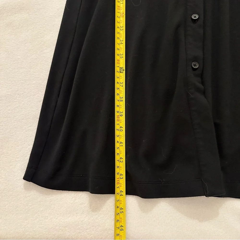 Jason Wu Long Black Button-Down Collared Shirt Dress Women’s XS Maxi Long Sleeve